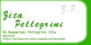 zita pellegrini business card
